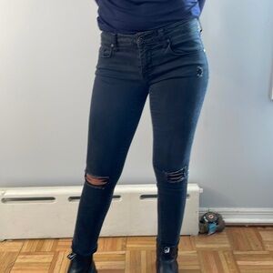 Low waisted black stretchy Empyre Jeans